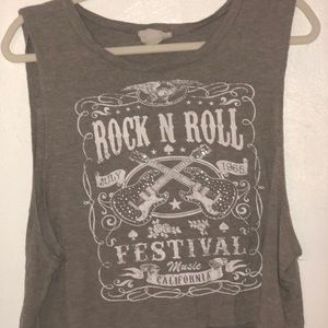 Rock n roll muscle tee